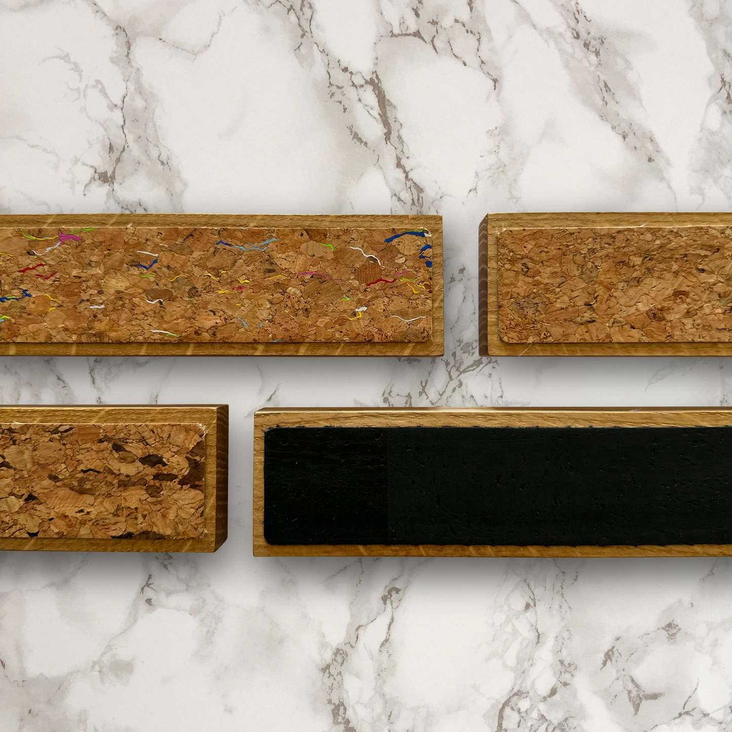 Handmade Magnetic Knife Rack - Oak and Cork