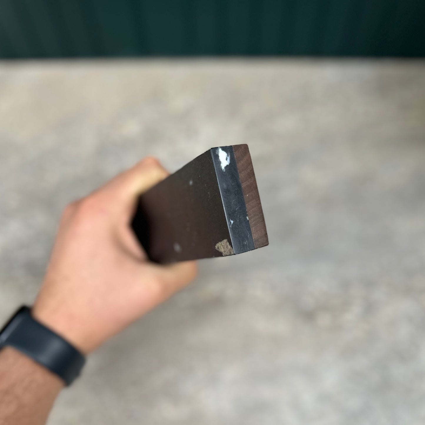 Handmade Magnetic Knife Rack - Charcoal and Walnut