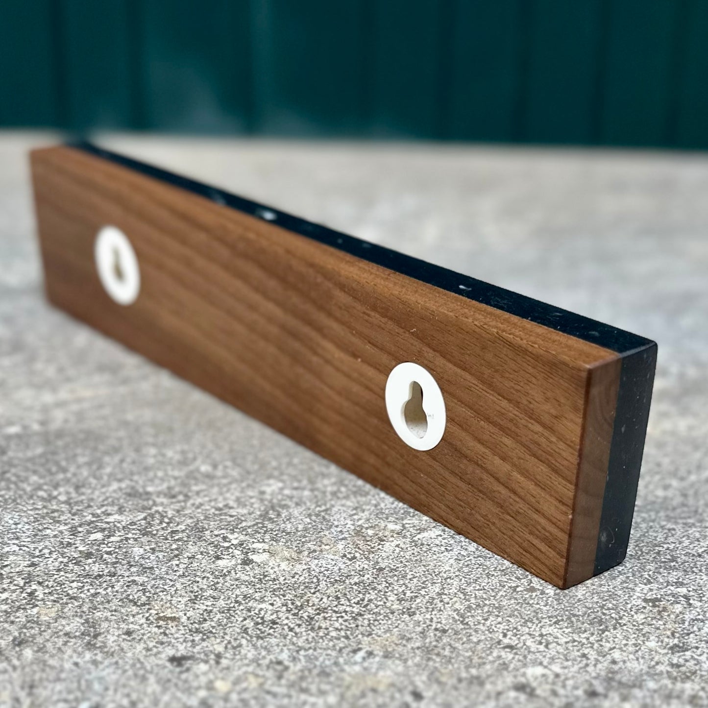 Handmade Magnetic Knife Rack - Charcoal and Walnut