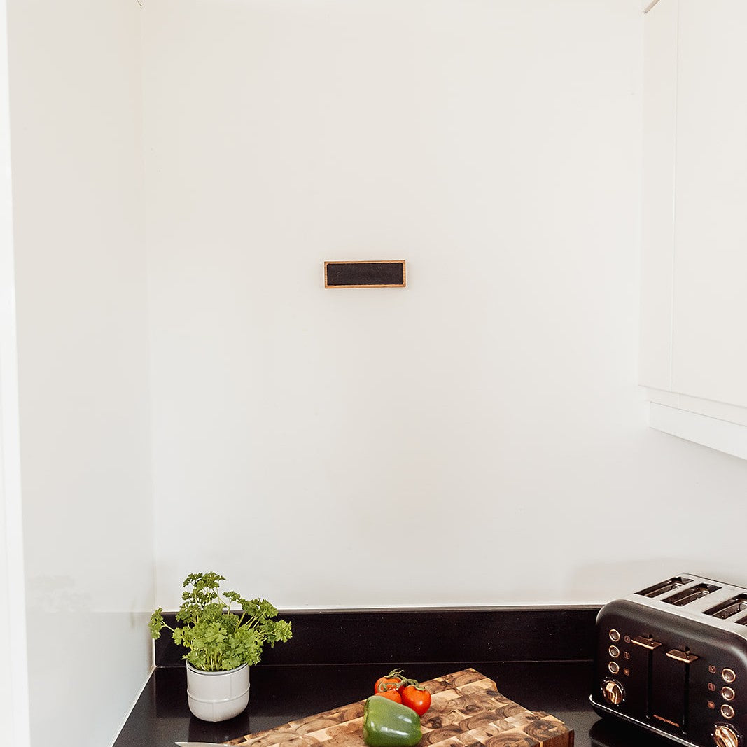 Handmade Magnetic Knife Rack - Oak and Black Cork
