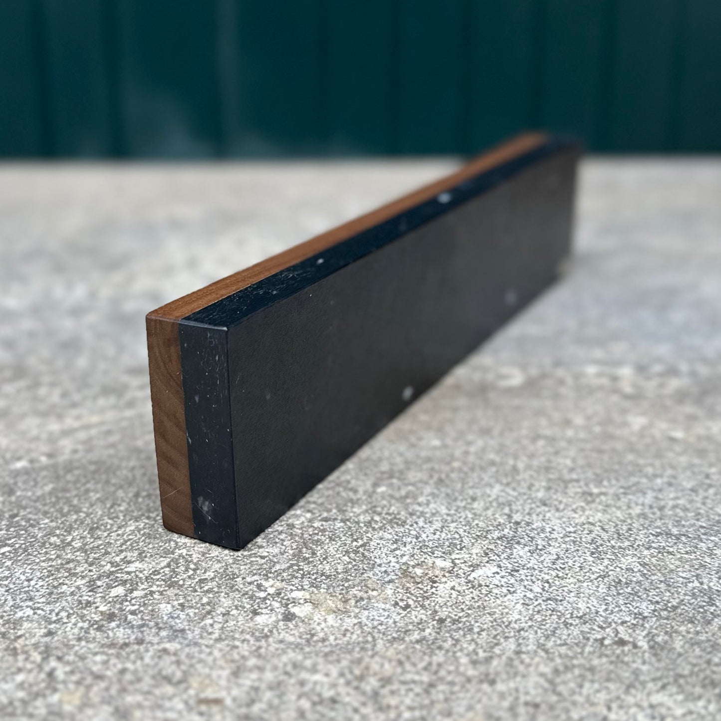 Handmade Magnetic Knife Rack - Charcoal and Walnut